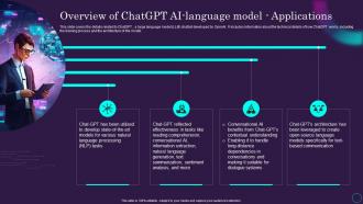Overview Of Model Applications Chatgpt Ai Powered Architecture Explained ChatGPT SS