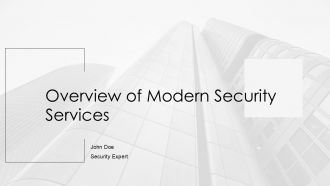 Overview Of Modern Security Services PPT Mockup AT