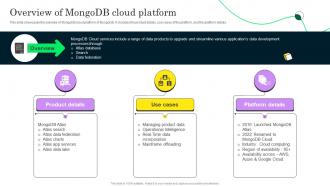 Overview Of Mongodb Cloud Platform Mongodb Cloud Saas Platform CL SS