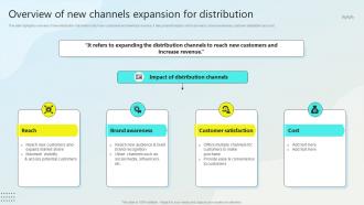 Overview Of New Channels Expansion For Distribution Steps Business Growth Strategy SS