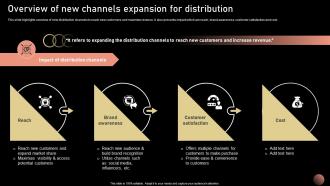 Overview Of New Channels Expansion Strategic Plan For Company Growth Strategy SS V