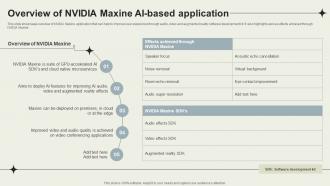 Overview Of Nvidia Maxine AI Based Application Nvidia Maxine Reinventing Real Time AI SS V