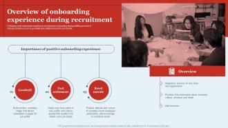 Overview Of Onboarding Experience During Optimizing HR Operations Through