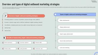 Overview Of Online And Traditional Outbound Marketing Channels MKT CD V Graphical Pre-designed