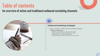 Overview Of Online And Traditional Outbound Marketing Channels MKT CD V Best