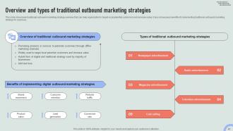 Overview Of Online And Traditional Outbound Marketing Channels MKT CD V Professionally