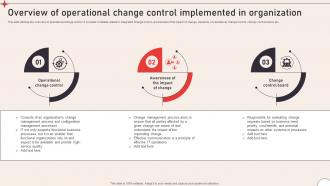 Overview Of Operational Operational Change Management To Enhance Organizational CM SS V
