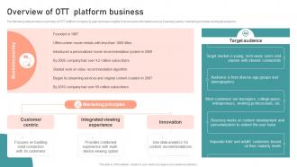 Overview Of Ott Platform Business Customer Segmentation Targeting And Positioning Guide For Effective