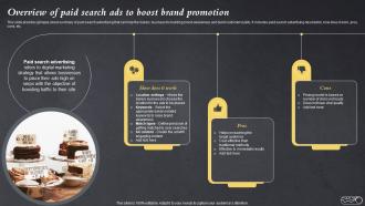Overview Of Paid Search Ads To Boost Brand Promotion Efficient Bake Shop MKT SS V
