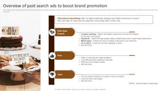 Overview Of Paid Search Ads To Boost Building Comprehensive Patisserie Advertising Profitability MKT SS V