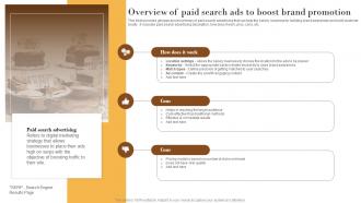 Overview Of Paid Search Ads To Boost Elevating Sales Revenue With New Bakery MKT SS V