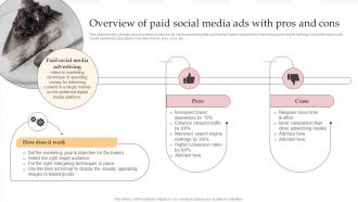 Overview Of Paid Social Media Ads With Pros And Cons Complete Guide To Advertising Improvement Strategy SS V