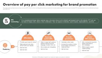 Overview Of Pay Per Click Marketing For Brand Promotion Driving Public Interest MKT SS V