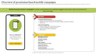Overview Of Permission Based Mobile Campaigns Increasing Customer Opt MKT SS V
