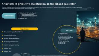 Overview Of Predictive Maintenance In The Oil And Gas IoT Predictive Maintenance Guide IoT SS