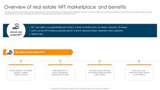 Overview Of Real Estate NFT Marketplace And Benefits Ultimate Guide To Understand Role BCT SS