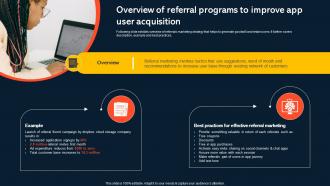 Overview Of Referral Programs To Improve App User Increasing Mobile Application Users
