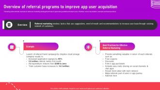Overview Of Referral Programs To Improve App User Optimizing App For Performance