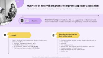 Overview Of Referral Programs To Improve Implementing Digital Marketing For Customer