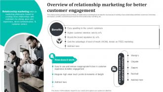 Overview Of Relationship Marketing For Better Customer Promoting Brand Core Values MKT SS