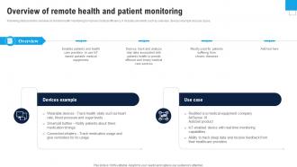 Overview Of Remote Health And Enhance Healthcare Environment Using Smart Technology IoT SS V