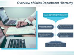 Overview of sales department hierarchy