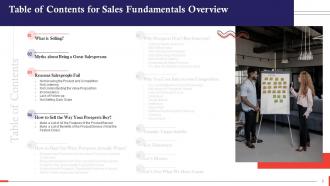 Overview Of Sales Fundamentals Training Ppt Analytical Downloadable