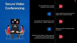 Overview Of Secure Video Conferencing Training Ppt