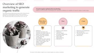 Overview Of SEO Marketing To Generate Organic Traffic Complete Guide To Advertising Improvement Strategy SS V