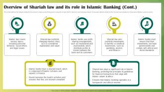 Overview Of Shariah Law And Its Role In Islamic Banking Ethical Banking Fin SS V Graphical Attractive