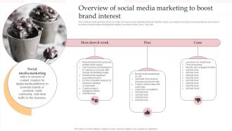 Overview Of Social Media Marketing To Boost Brand Complete Guide To Advertising Improvement Strategy SS V