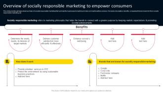 Overview Of Socially Responsible Marketing To Empower Strategies For Adopting Holistic MKT SS V