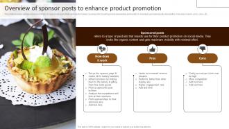 Overview Of Sponsor Posts To Promotion Building Comprehensive Patisserie Advertising Profitability MKT SS V