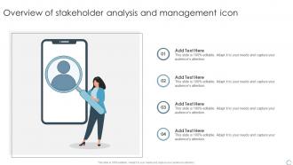 Overview Of Stakeholder Analysis And Management Icon