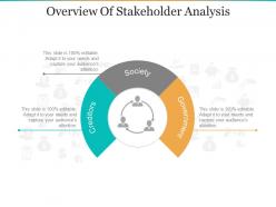 Overview of stakeholder analysis ppt design