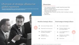 Overview Of Strategic Alliance For Global Expansion Global Expansion Strategy To Enter Into Foreign Market