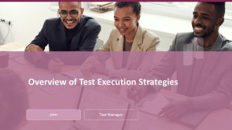 Overview Of Test Execution Strategies PPT Graphics ACP