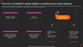 Overview Of The Music Industry Revolutionize The Music Industry With Chatgpt ChatGPT SS