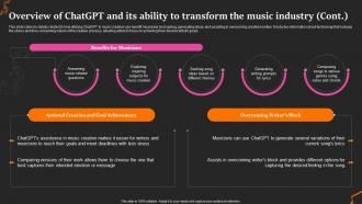 Overview Of The Music Industry Revolutionize The Music Industry With Chatgpt ChatGPT SS Engaging Customizable