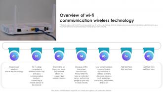 Overview Of Wi Fi Communication Wireless Technology Cell Phone Generations 1G To 5G