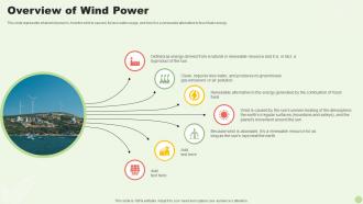 Overview Of Wind Power Green Energy Resources Ppt Styles Background Images