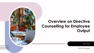 Overview On Directive Counselling For Employee Output PPT Presentation AT