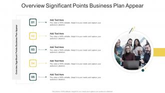 Overview Significant Points Business Plan Appear In Powerpoint And Google Slides Cpb