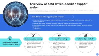 Overview Support System Decision Support System For Driving Organizational Excellence AI SS