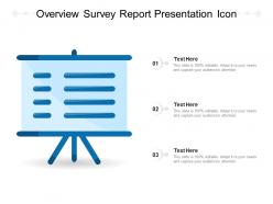 Overview Survey Report Presentation Icon