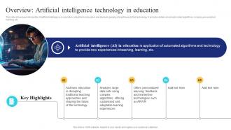 Overview Technology In Education Ai In Education Transforming Teaching And Learning AI SS