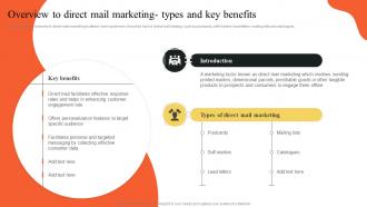 Overview To Direct Mail Marketing Types And Key Benefits Implementing Outbound MKT SS
