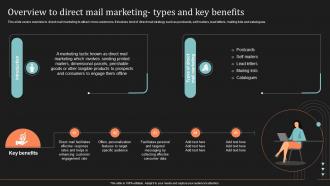 Overview To Direct Mail Marketing Types Key Ultimate Guide To Direct Mail Marketing Strategy