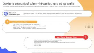 Overview To Organizational Culture Implementing Strategies To Enhance Organizational