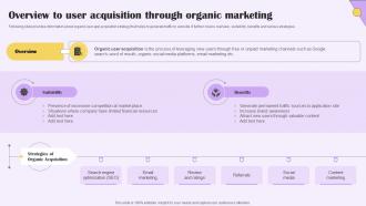 Overview To User Acquisition Through Organic Implementing Digital Marketing For Customer